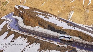 اجمل واخطر الطرق بين مدينة مراكش و ورزازات و سط الثلوج DRIVING FROM MARRAKECH TO OUARZAZATE