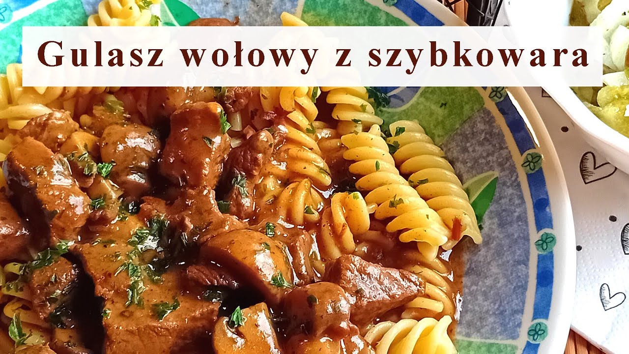 Gulasz wołowy z szybkowara - Oluś gotuje