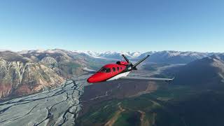 Lake Coleridge to Christchurch Airport (NZCH) in the Cirrus Vision Jet SF50 : FS2020