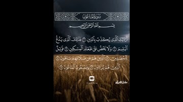 #سورة_الماعون #جزء_عم #خالد_الجليل #حامل_القرآن #إسلاميات #قرآن #حالات_واتس_قرآن