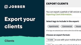 export your clients | clients