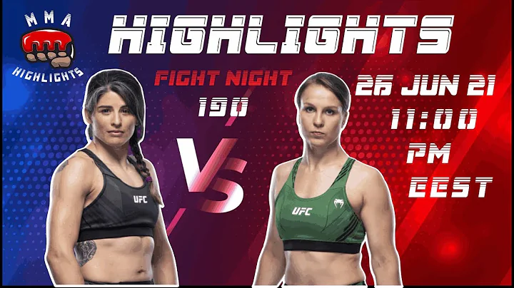 UFC Fight Night 190 Julia Avila Vs Julija Stoliare...