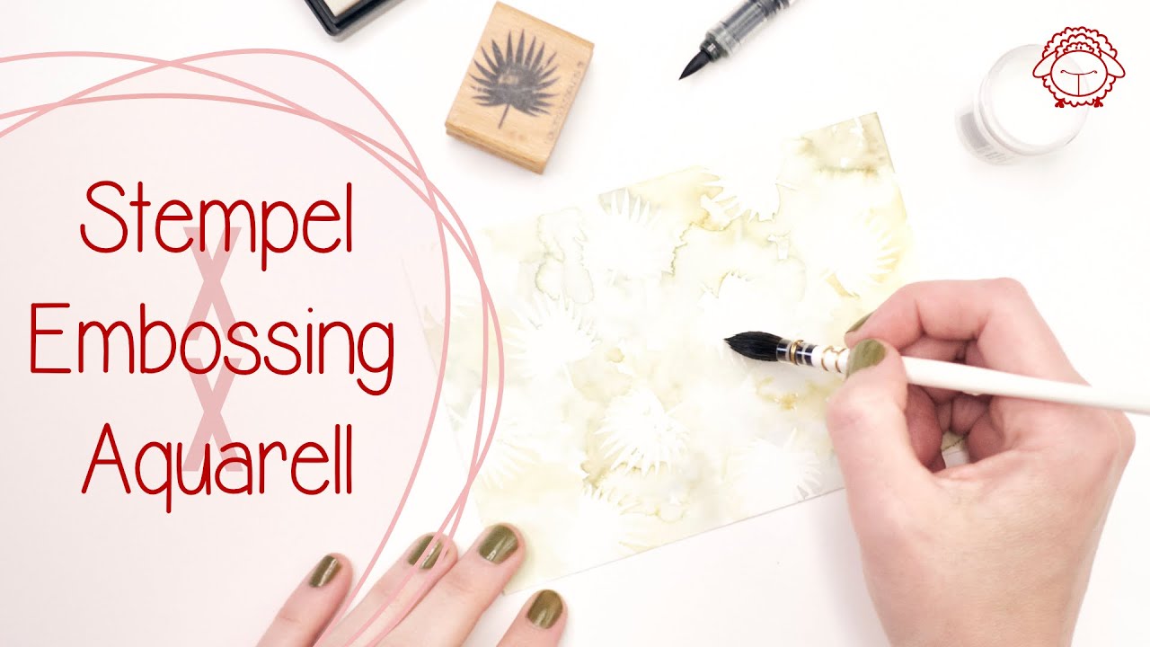 Negativ-Technik | Stempel X Embossing X Aquarell | schafTV
