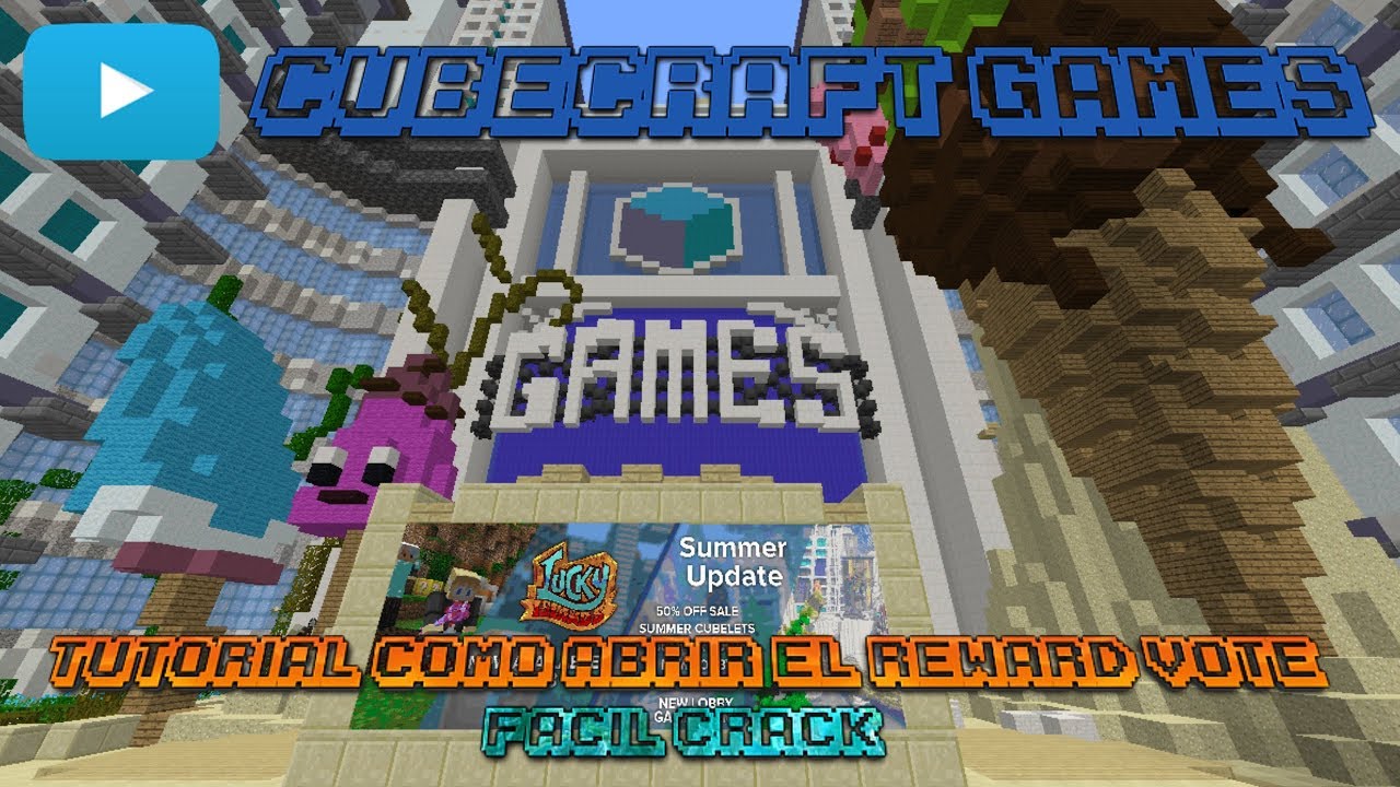Tutorial CubeCraft Games #1 | Como Abrir el Reward Vote en Cube - YouTube