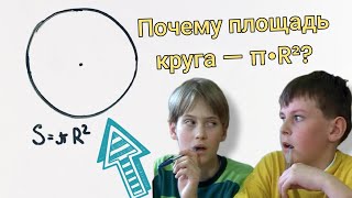 видео: Почему площадь круга равна pi•R² картинка: Почему площадь круга равна pi•R²