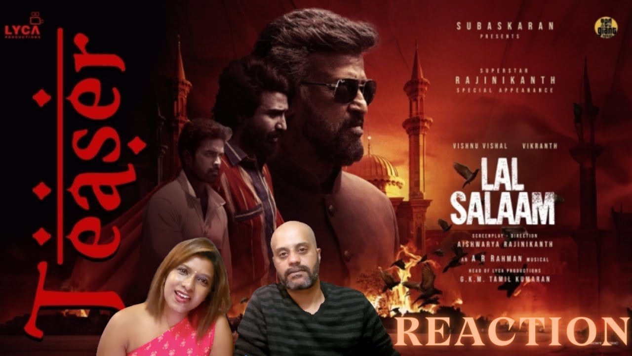 LAL SALAAM - Teaser | Rajinikanth | Aishwarya| Vishnu Vishal| Vikranth| AR Rahman| REACTION!!