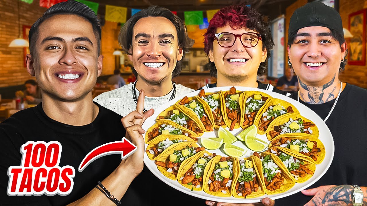 HICIMOS UN RETO DE TACOS VS ALE MINERO 🌮 | CASI 30 