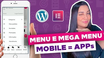 Como Criar um MENU MOBILE NO ELEMENTOR Pro (Menu e Mega Menu iguais de aplicativos)