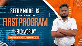𝗛𝗼𝘄 𝘁𝗼 𝗦𝗲𝘁 𝗨𝗽 𝗡𝗼𝗱𝗲.𝗷𝘀 𝗮𝗻𝗱 𝗥𝘂𝗻 𝗬𝗼𝘂𝗿 𝗙𝗶𝗿𝘀𝘁 "𝗛𝗲𝗹𝗹𝗼 𝗪𝗼𝗿𝗹𝗱" 𝗦𝗰𝗿𝗶𝗽𝘁