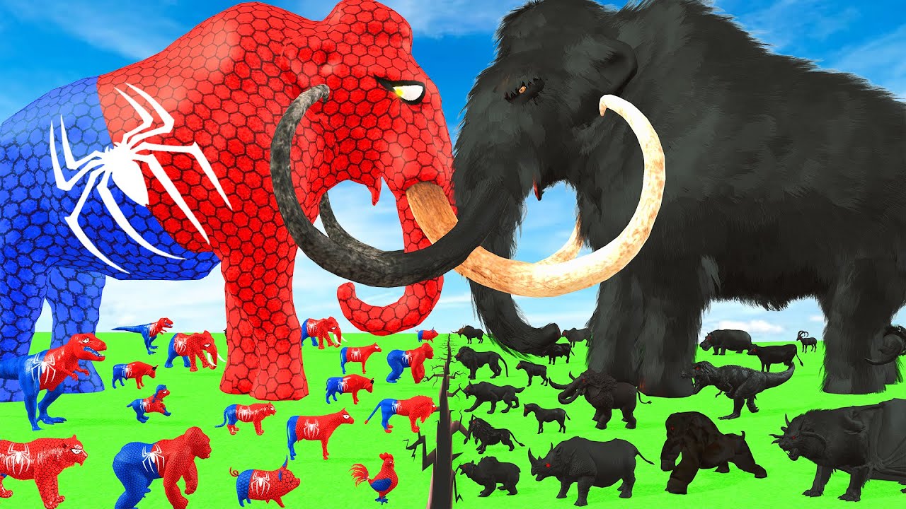 Prehistoric Spidey Mammals vs Shadow Itself Size Comparison Epic Battle Animal Revolt Battle Simulat