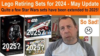 Lego Sets Retiring in 24/25 - May Update. Some big changes this month, especially for Star Wars!