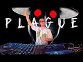 Plague techno dj set  agoria  double mixte with portalls visuals 4k