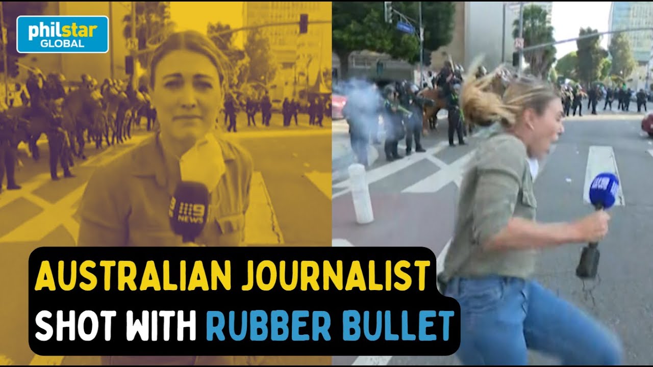 Australian journalist shot by rubber bullet during LA protests