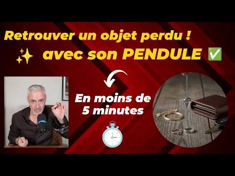 Pendule : Comment retrouver un objet perdu dans votre maison en moins de 5 minutes !