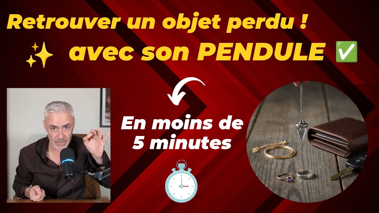 Pendule : Comment retrouver un objet perdu dans votre maison en moins de 5 minutes !