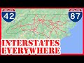 Why north carolina is covering the entire state in interstate highways