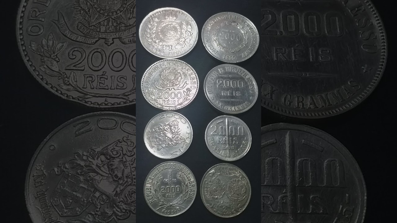 😱NOSSA! QUANTA MOEDA DE 2 MIL RÉIS DE PRATA!! JUNTAS PODEM  VALER MAIS DE 100 MIL REAIS 
