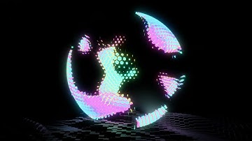 Abstract Colorful Sphere Orb Neon Glowing 4K Animation Wallpaper Motion Background Video VJ Loop