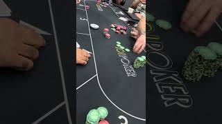 Five players in the game and over three thousand dollars pot