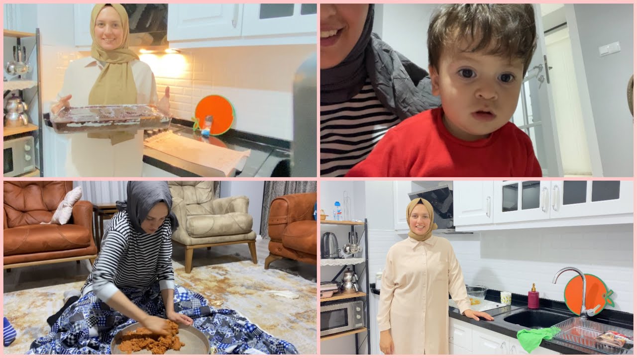 KOMŞULARIMA ÇİĞ KÖFTE YAPIYORUM 😅👭🏻/ COCOSTAR PASTA YAPIMI 🎂🥮👩‍🍳