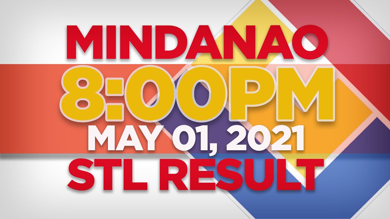 STL MINDANAO RESULT TODAY MAY 1, 2021 8PM STL SWER2 SWER3 SWER4
