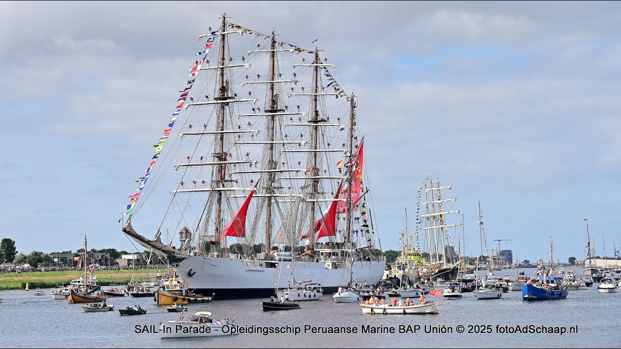 SAIL-In Parade 2025 - Opleidingsschip Peruaanse Marine B.A.P. Unión.