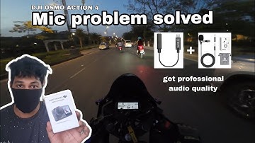 DJI Osmo Action 4 mic problem solved | get professional audio quality | Best mic for motovlogs
