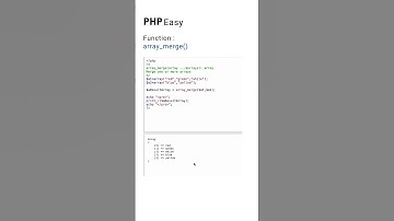 array_merge php function