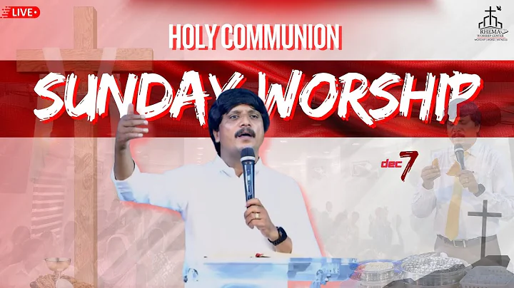 Holy Communion Sunday Service Live | 7 December 2025 | Rev. Samuel Paramjyothi | @RhemaMBNR