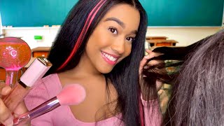 ASMR The Girl Behind You In Class Is Obsessed W/ The Color Pink ?? Personal Attention ASMR