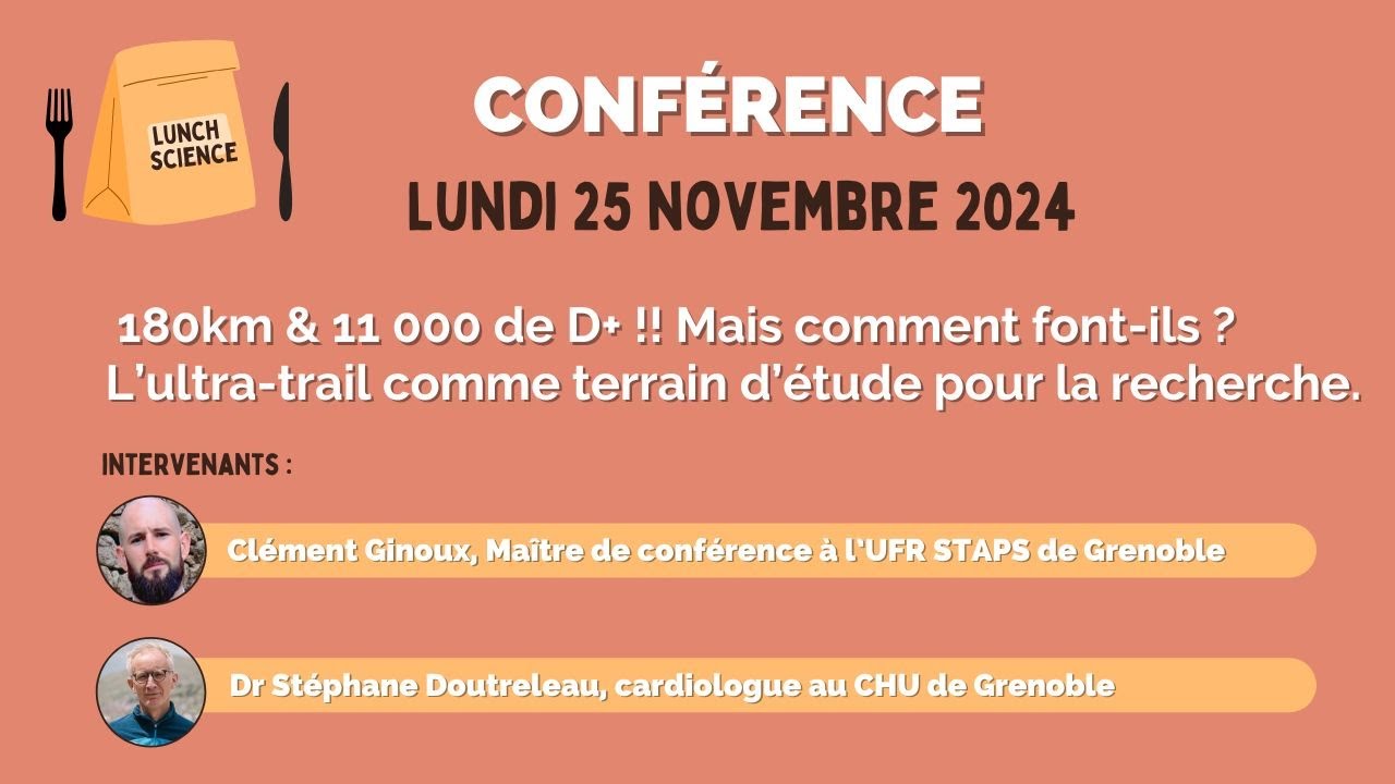 Replay de la conférence du 25/11/24 : L'ultra-trail comme terrain d'étude pour la recherche.