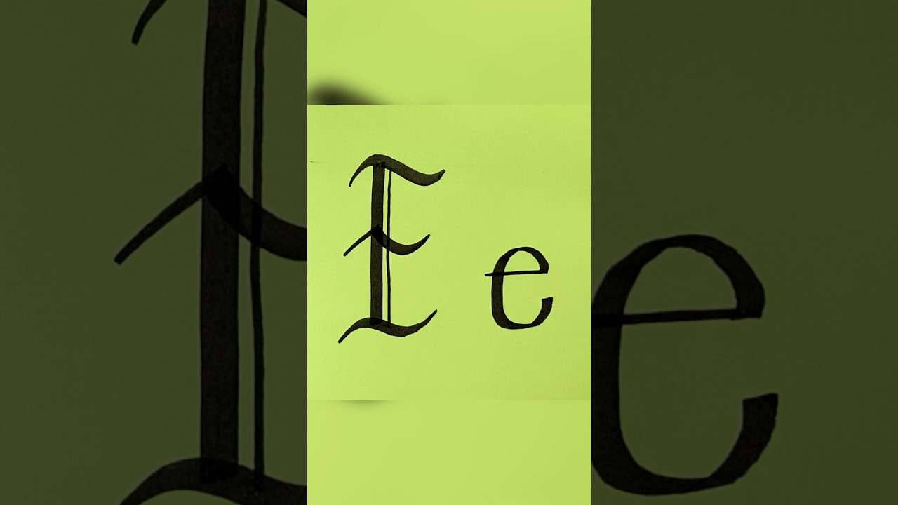 💜How to do gothic calligraphy easy way?💜 