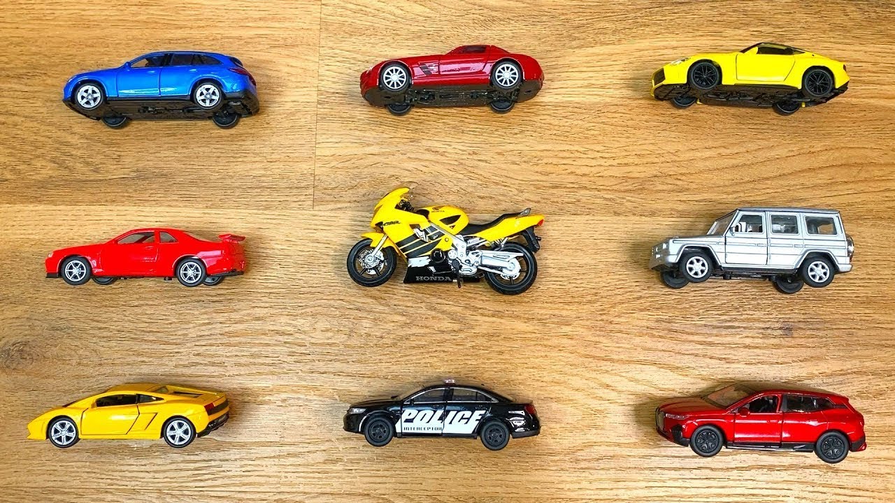 Video About Different Types and Sizes of Cars From Various Brands and Maisto Motorcycles #25