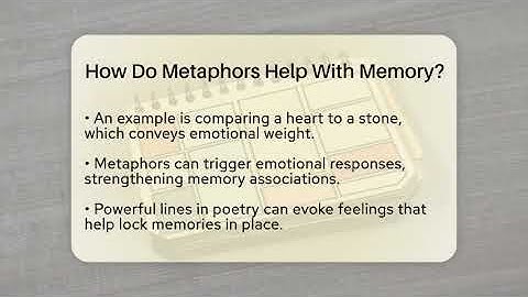 How Do Metaphors Help With Memory? - The Prose Path