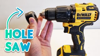 How To Attach A Hole Saw To A Drill