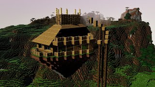 I built a floating house because minecraft 