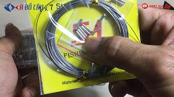 Dây cáp lụa, chia sẽ cách buộc thẻo câu dây cáp lụa nhanh nhất