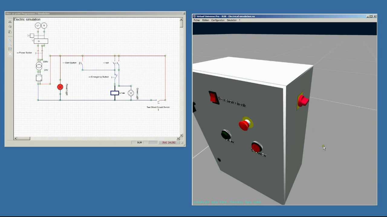 Electrical simulation with 3D items - YouTube