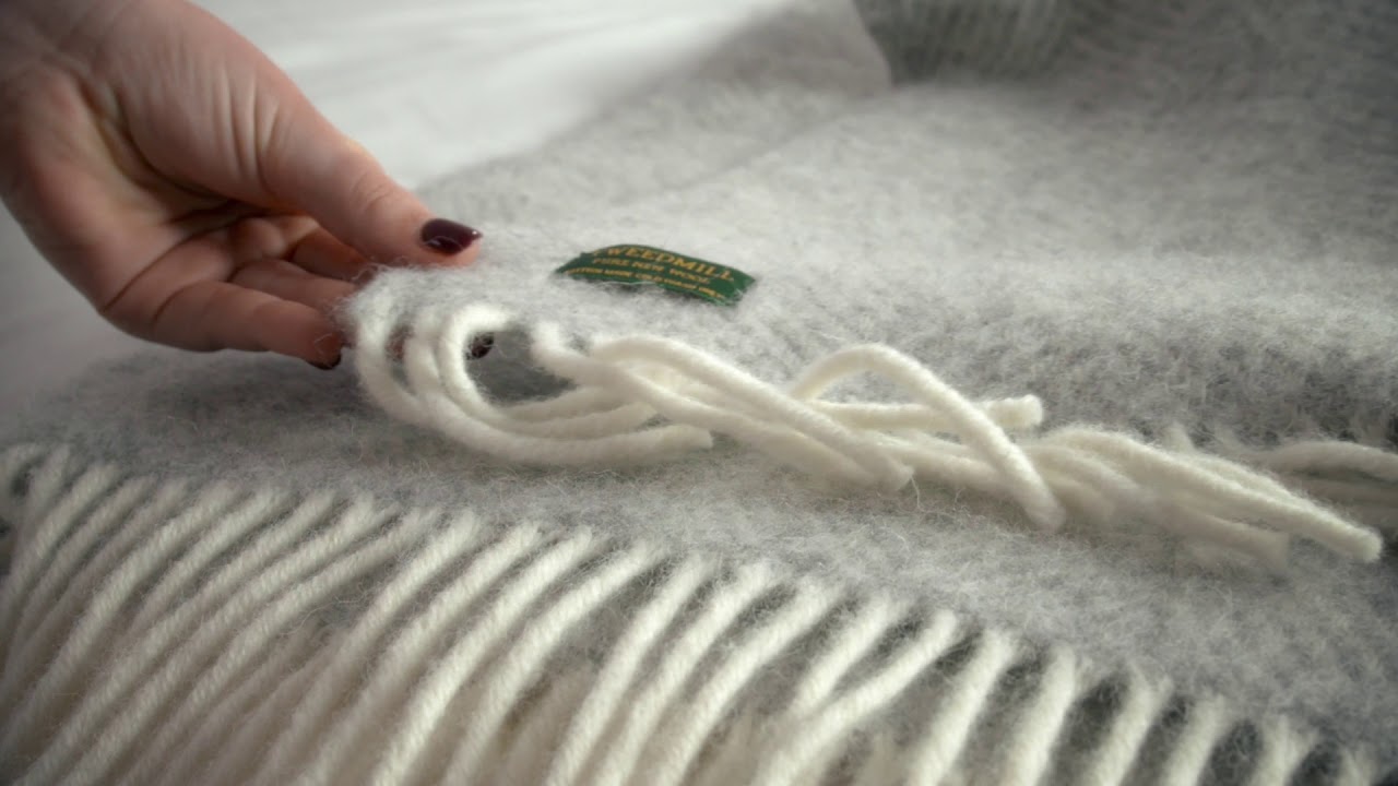 Herringbone Throw - Grey/Cream I Soak&Sleep