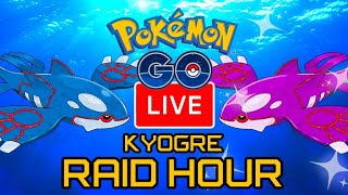Hosting Kyogre Raids Live | Pokemon GO Raid Hour