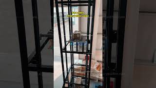 Continuous Vertical Conveyor Full Pallet Cycle | Custom Black Components & Complete Transfer Process