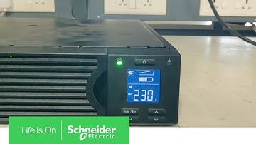 How to Set the Output Voltage in Ups SRC2KUXI Through the Display |  Schneider Electric Support