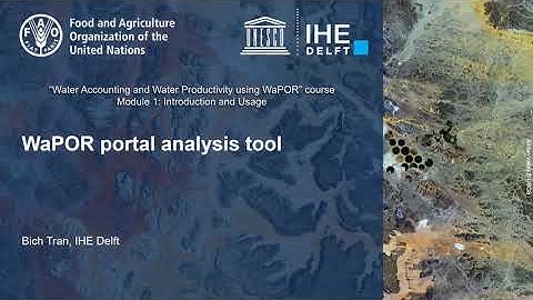[WAPOROCW] M1-2.2 WaPOR analysis