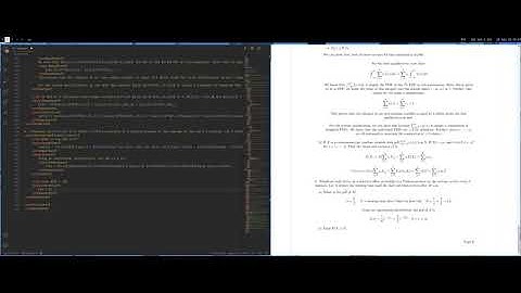 a timelapse of me doing my homework in LaTeX