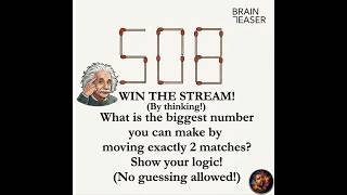 LIVE IQ TEST! 🧠 Solve This Logic Puzzle &amp; Win the Stream! 🏆