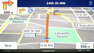 North America (USA & Canada) iGO Primo GPS software with TomTom map operating on Tunez double-DIN screenshot 1