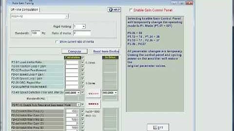 Delta Products HowTO Video  - A2 Servo Drive tuning using ASDASoft