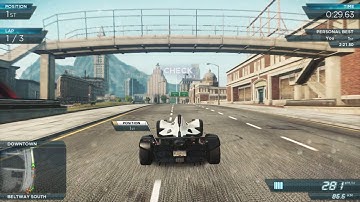 NFS Most Wanted 2012 accidental flat spin with BAC Mono, crush hour