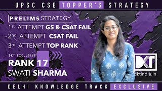 Rank 17 CSE 2023 | Swati Sharma 's Strategy For Prelims | स्वाति शर्मा की प्रीलिम्स की स्ट्रेटेजी
