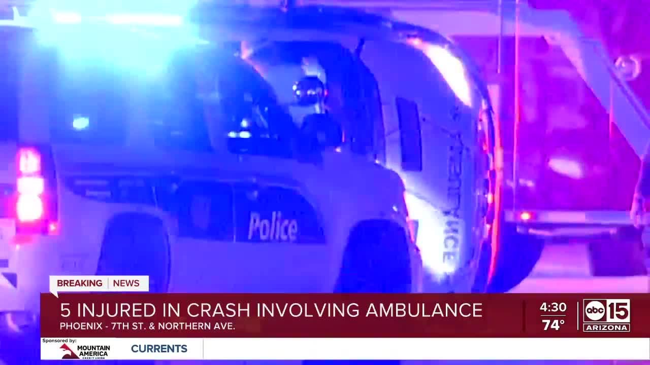 Multiple people hurt in crash involving ambulance near 7th Street and ...